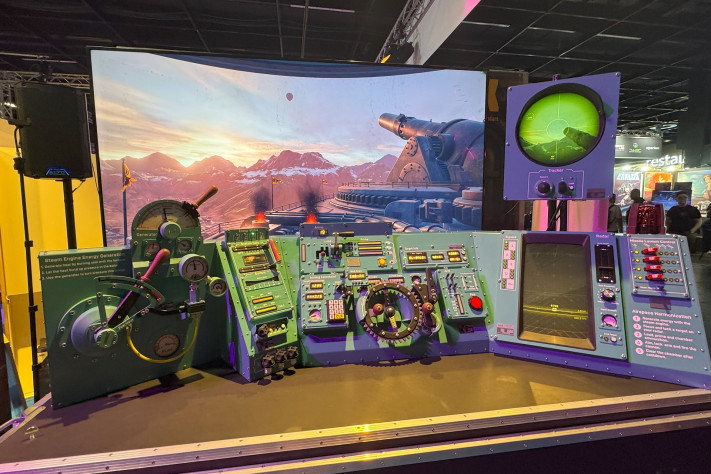 Стенд PVKK: Planetenverteidigungskanonenkommandant на&amp;nbsp;gamescom 2025.