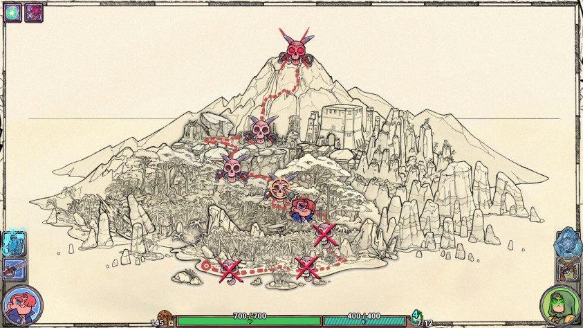 Скриншоты&amp;nbsp;Flick Shot Rogues со страницы в Steam.