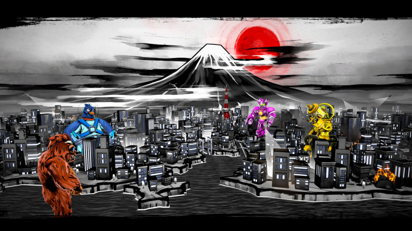 Скриншоты King of&amp;nbsp;Tokyo со&amp;nbsp;страницы в&amp;nbsp;Steam.