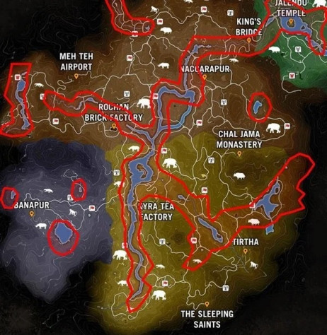 Карта Far Cry&amp;nbsp;4.