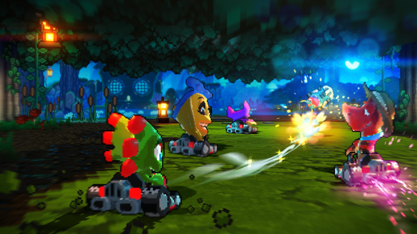 Скриншоты Super Yooka-Laylee Kart со&amp;nbsp;страницы в&amp;nbsp;Steam.