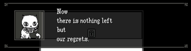 Занимательно. Это строчка диалога появилась уже в ремейке. После того как игра прошла свой путь к славе.