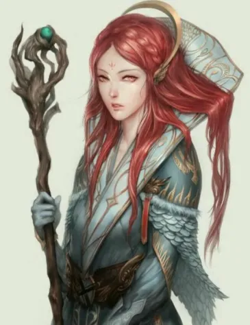 Красивая... Жаль я не нашел артов с чародейкой из Kings Bounty 1990 года.