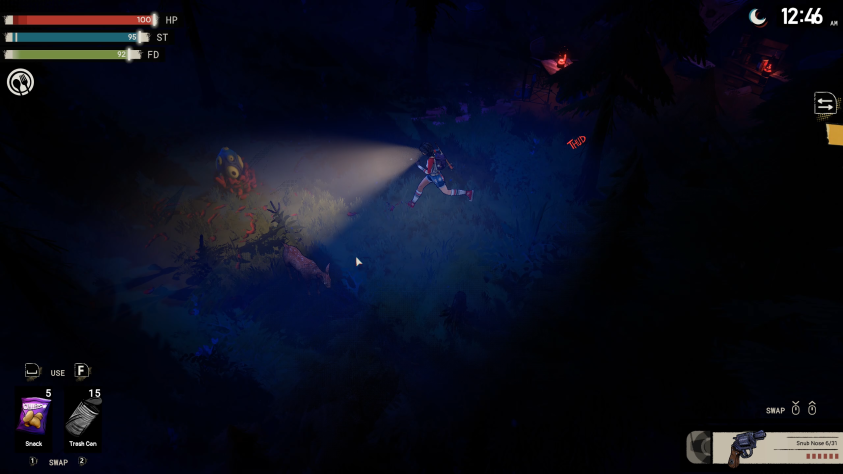 В&amp;nbsp;игре динамическая смена дня и&amp;nbsp;ночи. Утром это приятная, хоть и&amp;nbsp;странная, глушь, а&amp;nbsp;ночью&amp;nbsp;— настоящий хоррор с&amp;nbsp;зомби-оленями, пауками, мутантами и&amp;nbsp;прочими жуткими тварями.