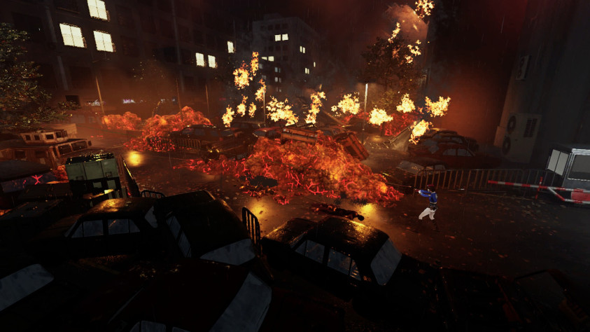 Попробуйте прицелиться в голову и в ползающего противника при таком ракурсе камеры.