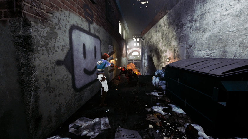 Я ненавижу собак в этой игре, как и, собственно, в любом другом выживаче. В них трудно прицелиться, так они ещё и шустро бегают за героями, а потом встают во весь рост и «обнимают» их. 