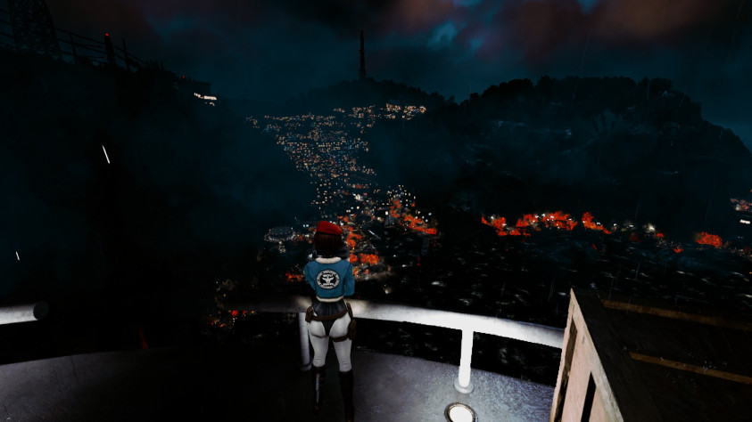 &amp;nbsp;Нередко при посещении новых локаций вас будут встречать приятные глазу виды мёртвого города. Конечно, это не некстген АААА-уровня, но для ретро-выживача графика прекрасна, и в данном случае важнее ракурсы камеры, дизайн окружения, выбранная палитра, а с этими инструментами разработчики умеют обращаться.