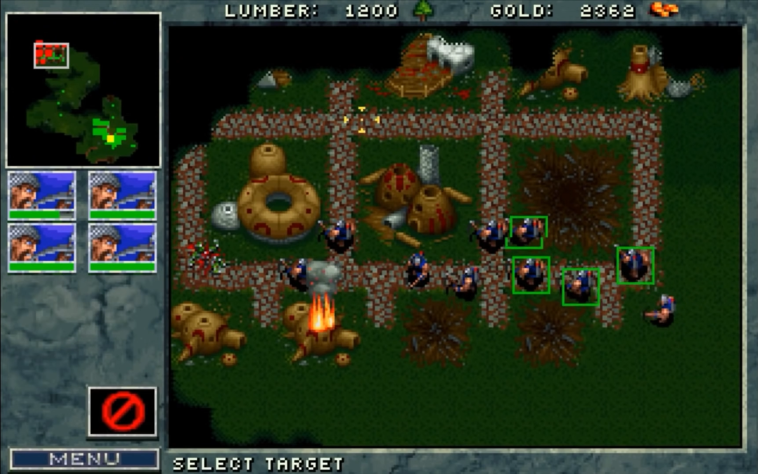 В&amp;nbsp;warcraft 1 можно выделять только четыре юнита. Это идея Адама.