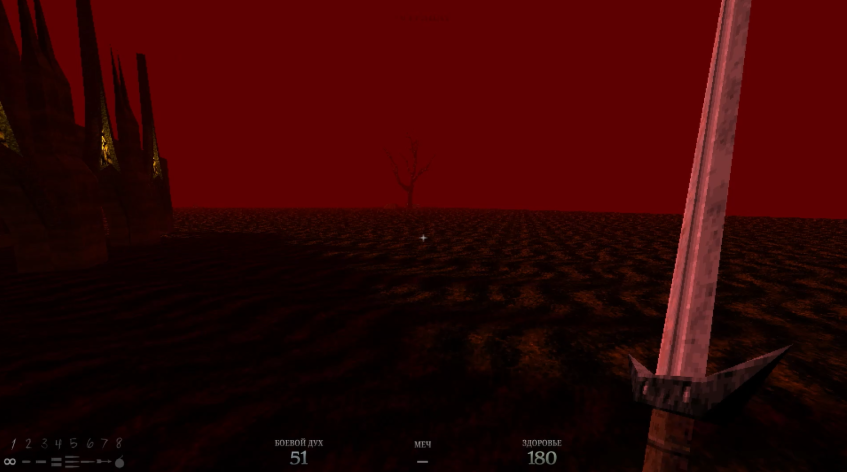 И алая локация с алтарем, который протагонист невозбранно уничтожает, вызывая тем самым разрушительный кровавый смерч, как бы намекая, что уже и в самой игре, и в душе главного героя творится полный раздрай.