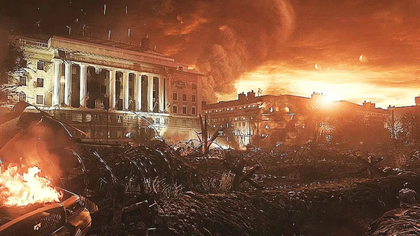 В этой&amp;nbsp; же игре разбомбили белый дом.