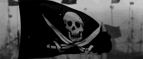 «Весёлый Роджер» (англ. Jolly Roger) — пиратский чёрный флаг с адамовой головой (черепом человека) и костями. Этот флаг, наряду с десятками других, использовался пиратами в XVII—XVIII вв..