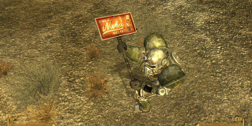 Nuka-Breaker (Ядер-дробилка) — уникальное оружие в Fallout: New Vegas, добавленное с дополнением Gun Runners' Arsenal. Это двуручное холодное оружие, представляющее собой частично работающую неоновую вывеску Nuka-Cola, установленную на столбе с электрическим шнуром.