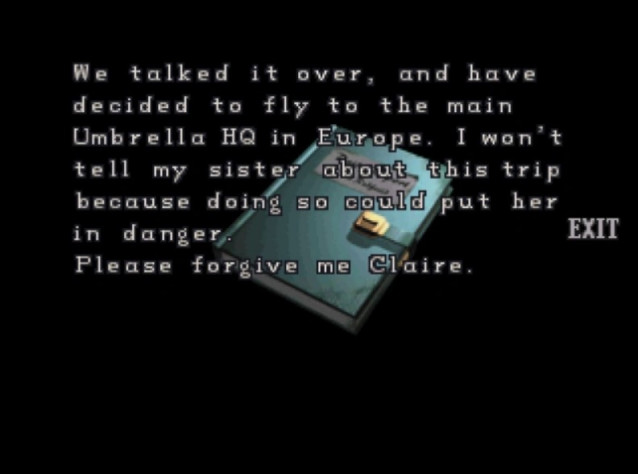 Упоминание этой сюжетной задумки можно проследить в дневнике Криса во второй части