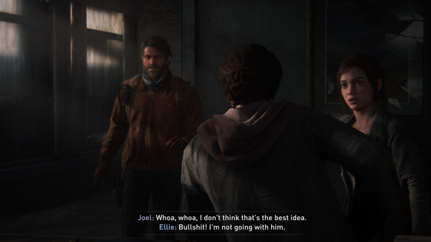 Момент, когда Элли и&amp;nbsp;Джоэл пытаются отказаться друг от&amp;nbsp;друга достаточно забавный, ведь к&amp;nbsp;этому моменту они не&amp;nbsp;успели толком никак пообщаться, а&amp;nbsp;их&amp;nbsp;возражения одновременно адресованы Марлин.