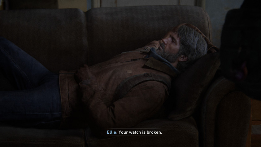 Да, из-за облика Джоэла из&amp;nbsp;второй части часы на&amp;nbsp;левой руке спрятаны под рукавом, однако впредь главный герой будет постоянно бросать беглый взгляд на&amp;nbsp;аксессуар каждый раз, когда он&amp;nbsp;будет вспоминать о&amp;nbsp;Саре.