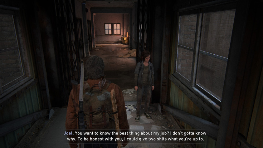 И&amp;nbsp;весь этот не&amp;nbsp;самый любезный диалог Джоэл завершает тем, что в&amp;nbsp;работе контрабандистом безразлично, почему его просят делать те&amp;nbsp;или иные вещи, за&amp;nbsp;что она ему и&amp;nbsp;нравится.