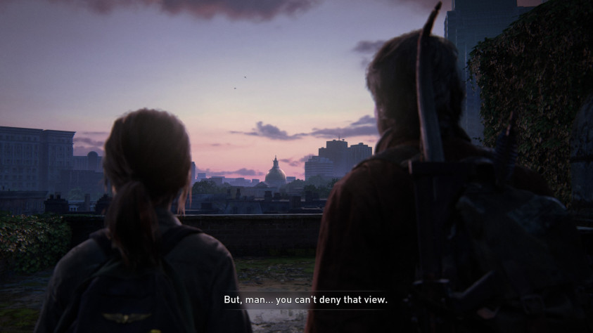 «Все еще не&amp;nbsp;знаю. Но&amp;nbsp;блин, какой&amp;nbsp;же то&amp;nbsp;классный вид»&amp;nbsp;— отвечает Элли.