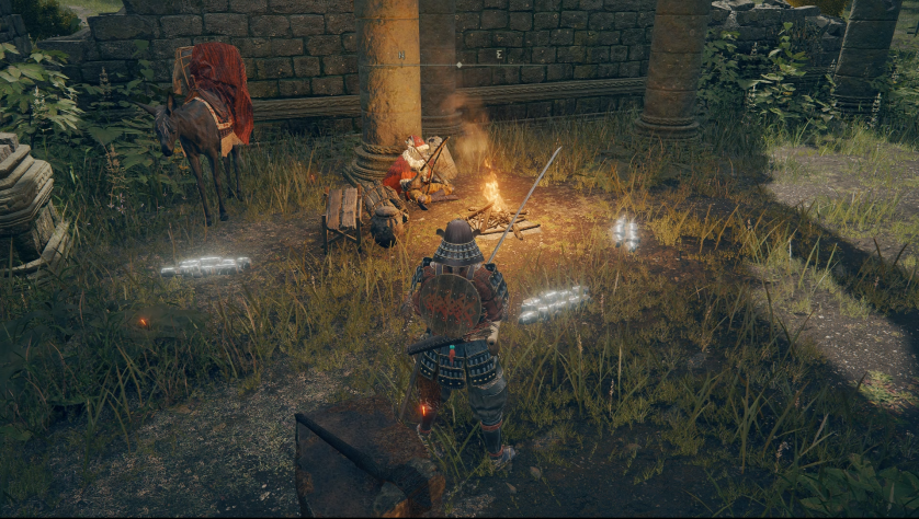 В церквушке торговец нас учит очень нужному крафту из собираемых материалов. На самом деле нет. Это просто лишняя механика, которую проще было запихнуть в торговца. Зачем собирать кучу материалов и переусложнять сложную игру, я не понимаю.