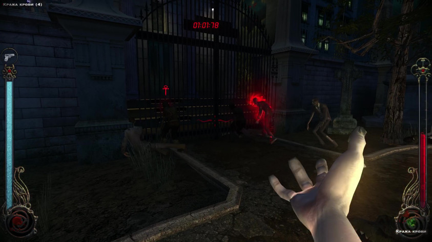 ПО кд, разрубаешь всю толпу, а пока там тут же спавнится новая толпа и бежишь к другим воротам, где другая толпа уже проламывает себе путь наружу