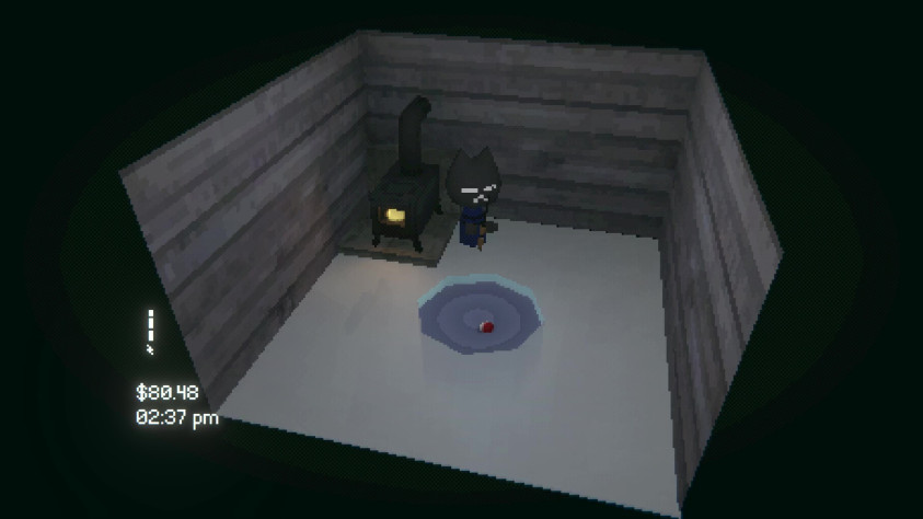 Котик ловит рыбку, всё как вжизне