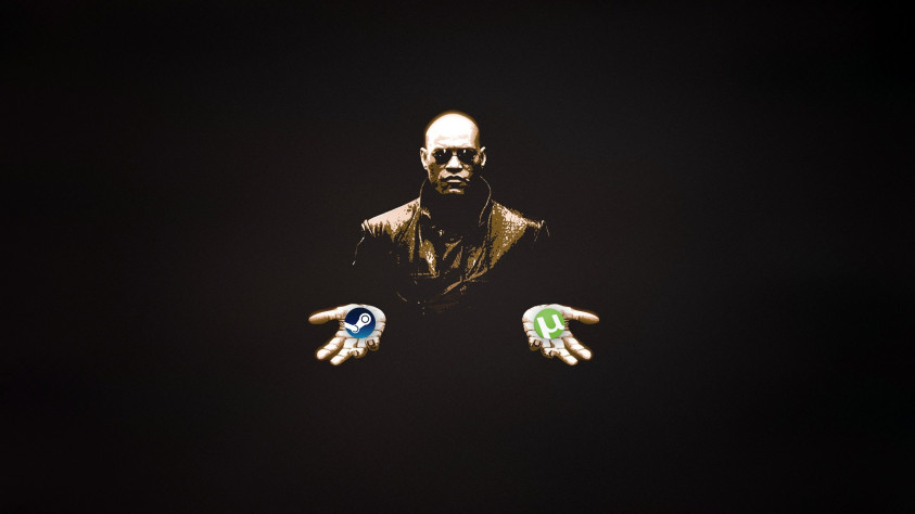 Примешь торрент — и сказке конец. Ты проснешься в своей постели и поверишь что это был сон. Примешь Стим — останешься в Стране чудес и я покажу тебе насколько глубока кроличья нора.