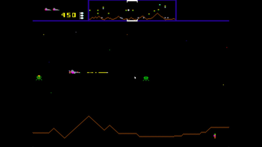 Кадр из Defender, Williams, 1981 год