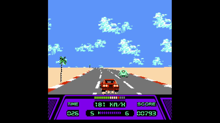 Кадр из Rad Racer, Square, 1987 год