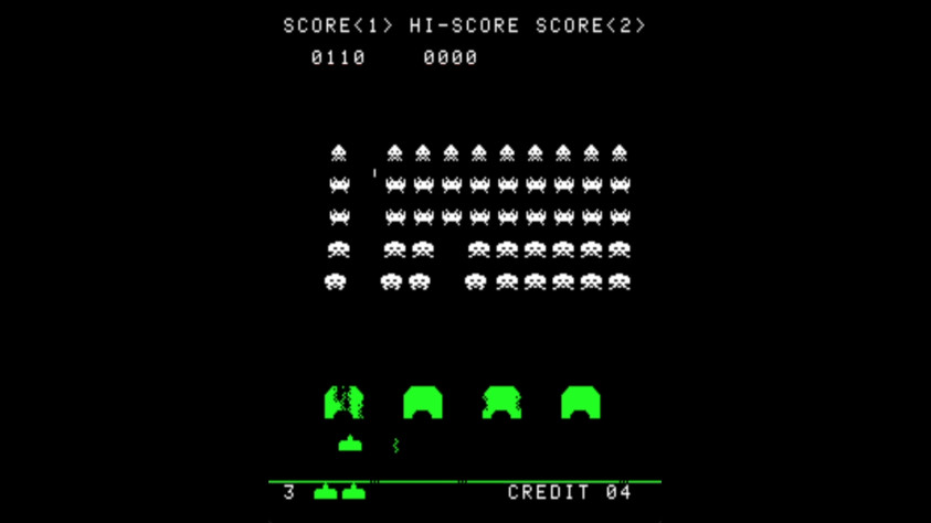 Кадр из Space Invaders, Taito, 1978 год