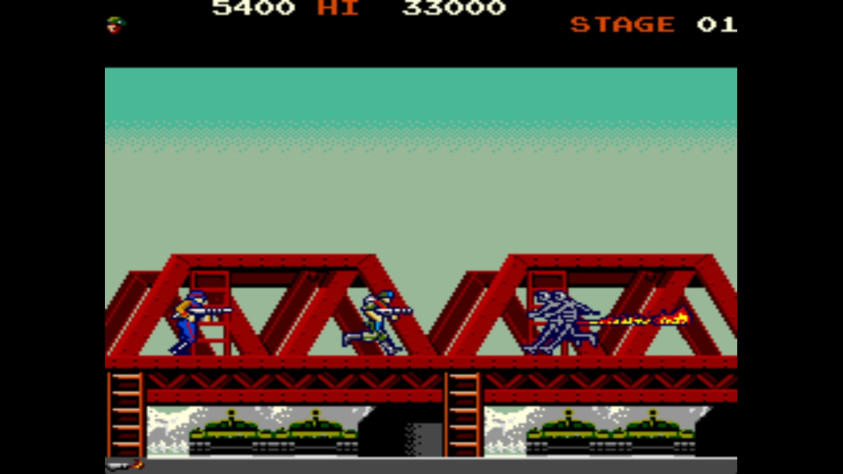 Кадр из Rush'n Attack, Konami, 1985 год