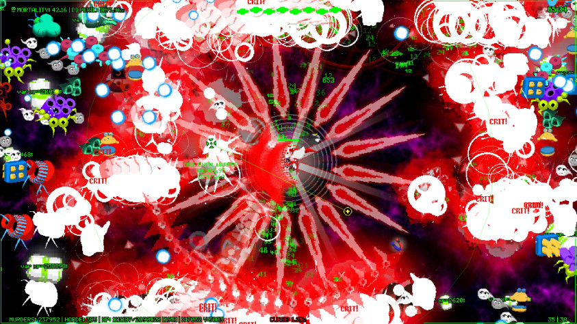 В игре есть настройка для понижения интенсивности эффектов, но я не мог отказать себе в удовольствии почувствовать головокружение и дизориентацию от творящегося на экране хаоса - необычный опыт.