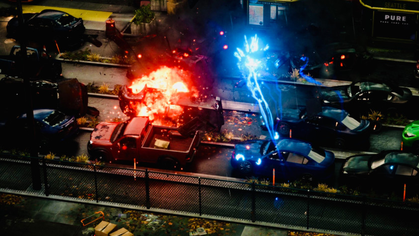 Неон и взрывы выглядели просто шикарно