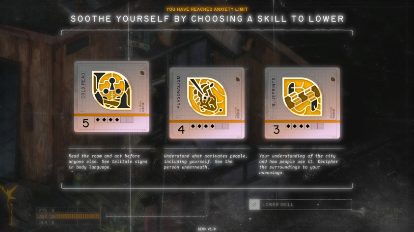 Вот так выглядит переполнение шкалы Беспокойства.