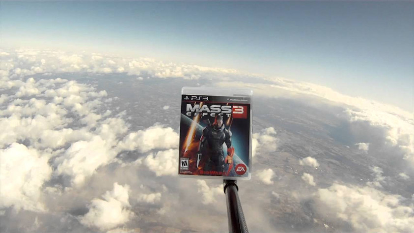 &amp;nbsp;Кадр реального полёта Mass
Effect 3: Space Edition