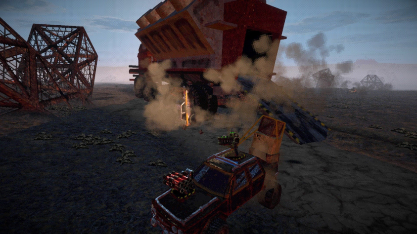 Лучше всего он генерирует случайные столкновения всего со всем. Серьезно, ближе к середине игры ни одна чертова остановка “гаража” не происходит НОРМАЛЬНО