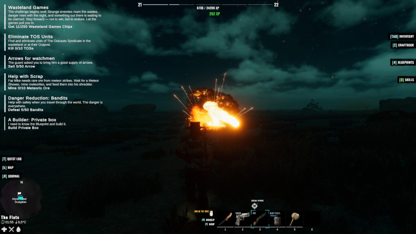 Я не смотрю на взрыв, потому что это взрыв моего гравицикла. Мне больно смотреть на него.