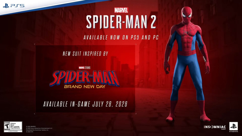 В Marvel’s Spider-Man 2 добавят костюм из грядущего фильма «Человек-паук: Совершенно новый день»
