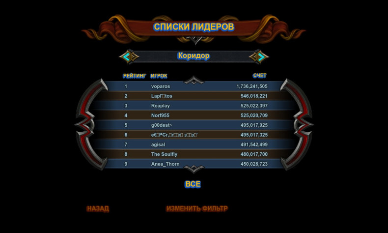 Список лидеров