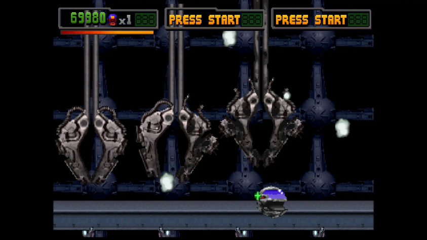 Клешни бьют несуществующего Дредда по голове. Софтлок.