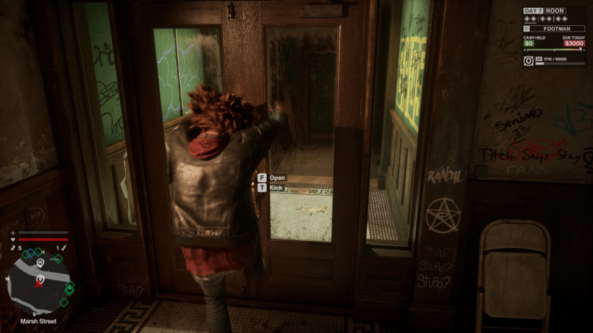 Тактических пендалей нет. Можно только открывать двери пинком. Первым же патчем разработчики порезали возможность перезапускать анимацию и спамить пендалем. Моё разочарование неизмеримо. Кстати, ГАЛЯ, среди граффити есть ещё ВАДИМ