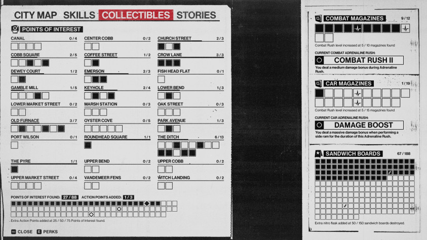 Чего сидишь? Иди закрывай точечки! Кстати, "боевой журнал" респавнится каждый раз при выходе из игры на одном и том же месте в доме, где живёт Самсон