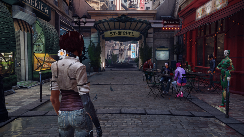 Местный киберпанк выглядит весьма уникально