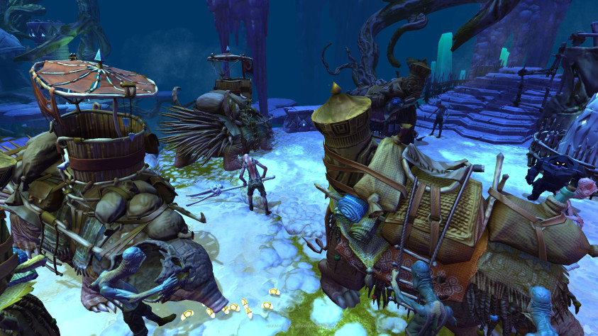 Рыболюди ухаживают за своими крото-дикобразами.&amp;nbsp;