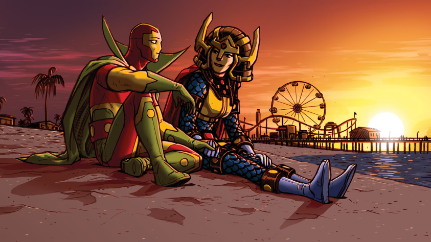 Мистер Чудо и Большая Барда. Даже Новым Богам Апоколипса не чужда любовь.