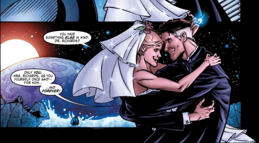 Рид Ричардс (Мистер Фантастик) и Сьюзан Сторм-Ричардс (Девушка-Невидимка).&amp;nbsp;