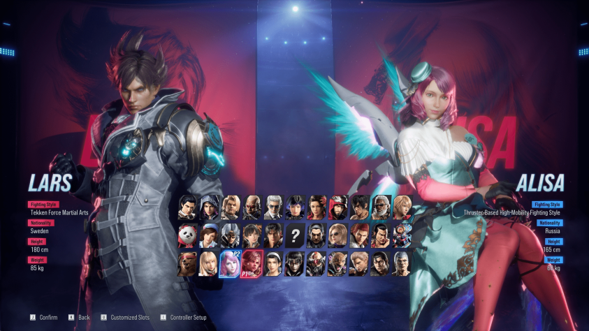 Ларс Александерсон и Алиса Босконович (Tekken).