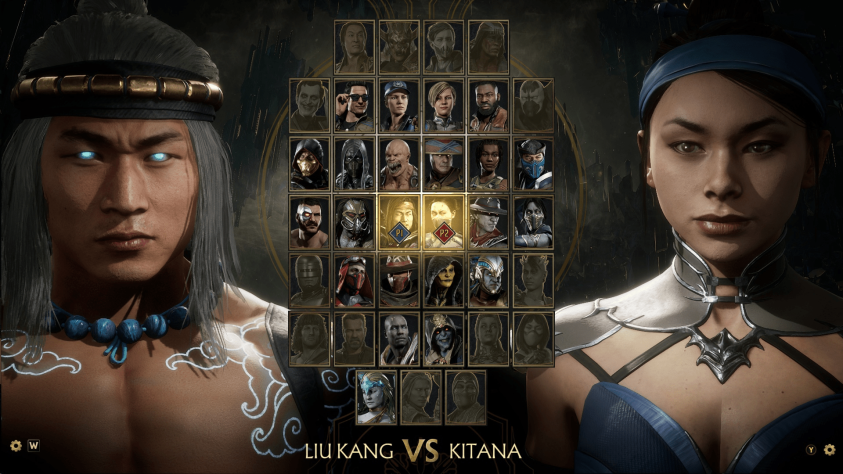 Лю Кэнг и Китана (Mortal Kombat).