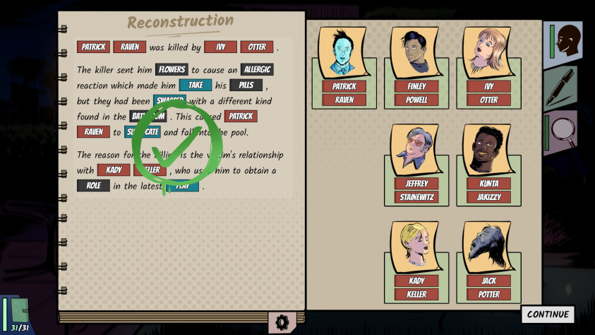 Уходим на следующее дело с приятным чувством от развязанного преступного клубка