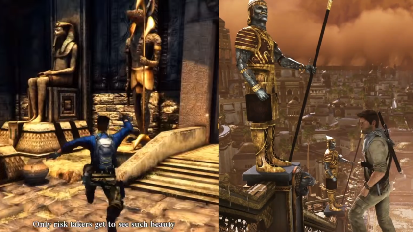 Конечно, наивно сравнивать графику двух игр - Unearthed сделана на Unity, а Uncharted 3 - на собственном движке Naughty Dog. Денег (и умения) в графику было вложено разное количество. Но вообще-то&amp;nbsp;Uncharted 3 старше Unearthed на 2 года, а кажется, что наоборот.&amp;nbsp;