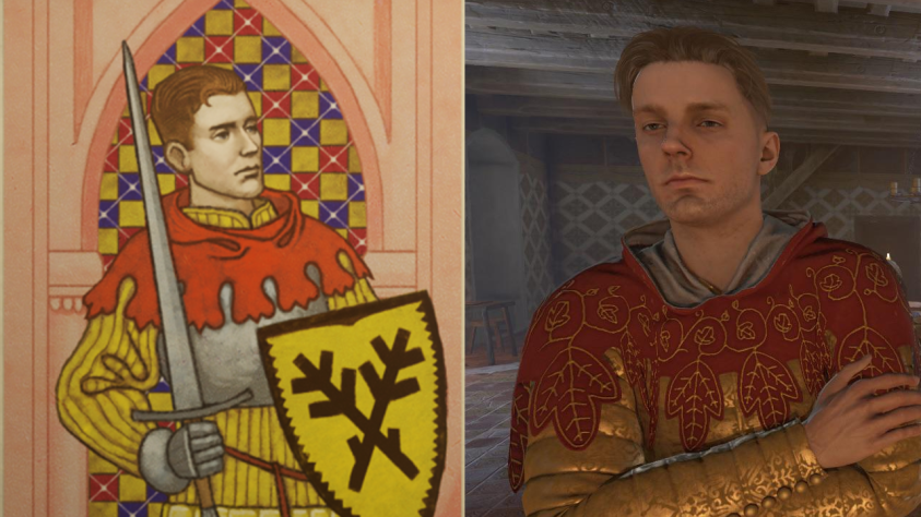 Яна Птачека в игре состарили на несколько лет –
в реальности в 1403 году ему было примерно 15 лет.