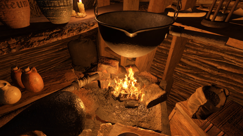 Алхимики в средние века всерьез искали
философский камень, необходимый для эликсира бессмертия. Как его изготовить, на
трезвую голову не разберешься. Разработчики это учли: например, попробуйте
опрокинуть несколько банок шнапса и изготовить порох.